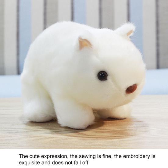 Simulation Wombat Toy Lovely Vivid Expression Birthday Gift Stuffed Guinea Pig Animal Toy for Girl