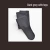 Autumn/Winter High Waist Gray Striped Cotton Base Layer Tights for Women