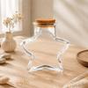 Decorative Glass Bottles With Cork Stoppers See-Through Glass Display Bottle with Wood Cap for Sand Paper Bits and Wedding Shelf Home Room Styling