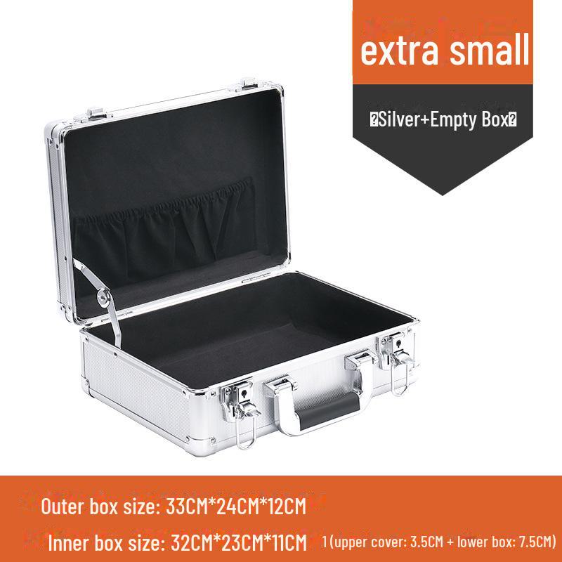 Portable Aluminum Alloy Toolbox for Electricians and Equipment Storage