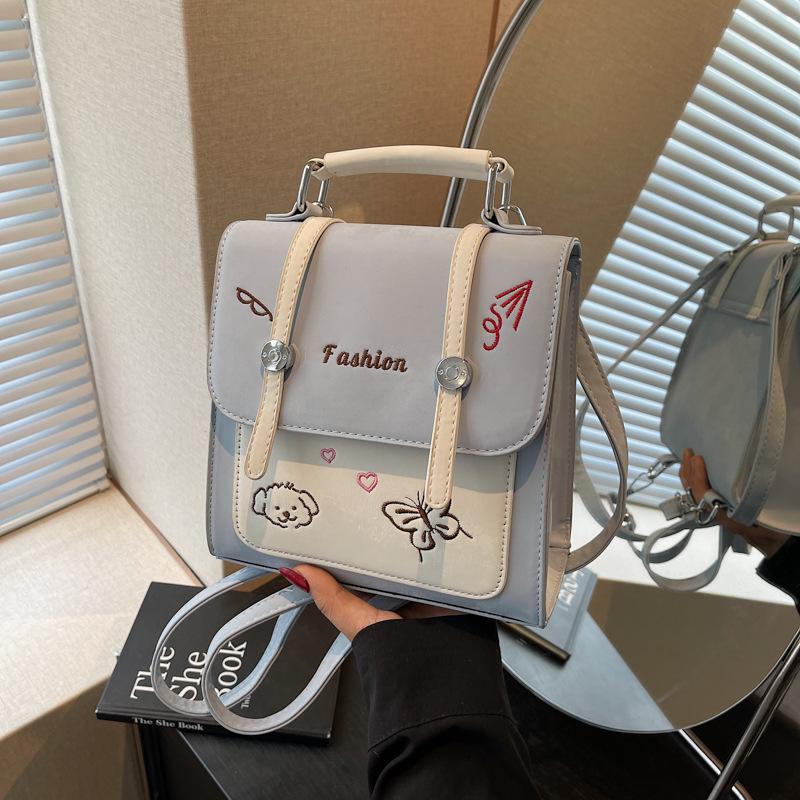 

Рюкзак женский дорожный легкий высококачественный новый нишевый студенческий рюкзак высокого класса для путешествий маленький рюкзак синий