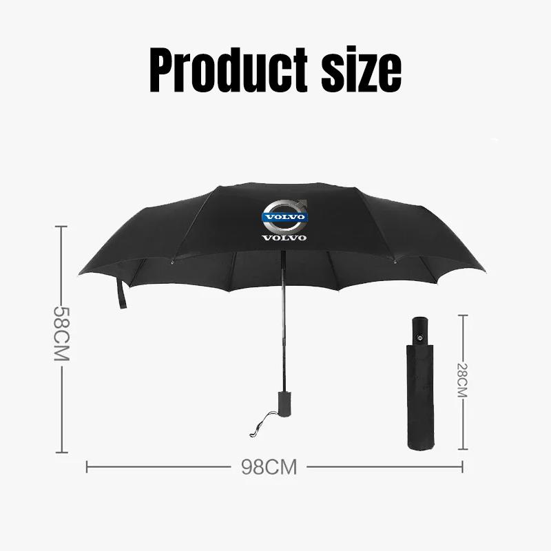 Wiatroodporny Dwupowłokowy Wytrzymały Parasol W Pełni Automatyczny Deszczowy Dla Volvo XC60 V40 V50 V60 S60 XC90 XC40 S40 XC70 C30 C70 C40 S70
