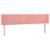 VidaXL LED Headboard Bedroom Furniture Double Bed Accessory Head of Bed Frame Interior Pink 3123155