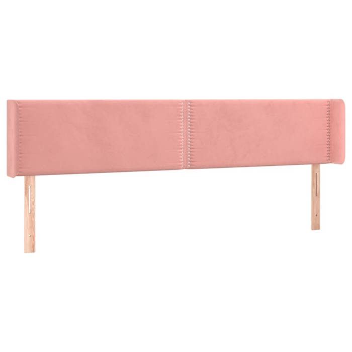 VidaXL LED Headboard Bedroom Furniture Double Bed Accessory Head of Bed Frame Interior Pink 3123155