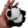 Animal Dolls Panda Furry KeyChain Imitation Mink Fur Mink Hair Keyrings  Bag Charm