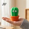 Novelty Cactus Figurine 3D Printed Pop-Eyed Fidget Figurine, Funny Squeeze Ghost Ornament, Interactive Playable Decoration Stress Relief Toy for Desk