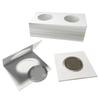 Virwir 50pcs Coin Holders for Collectors Cardboard Coins Flips Sleeves for Coins Storage Supplies for Dollars Penny Quarter Coins Collecting