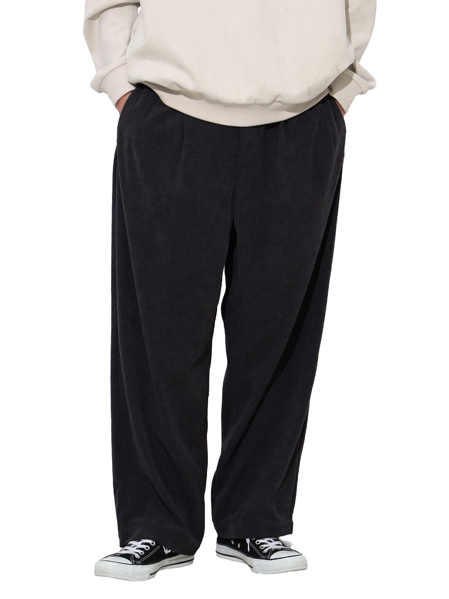 

Брюки Corduroy Wide Pants S [BEAMS HEART] мужские CHARCOAL.G