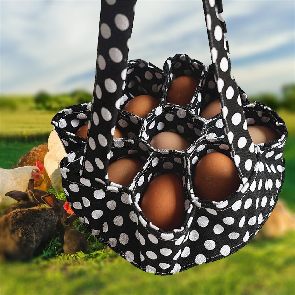 Leinen Eierkorb zum Sammeln frischer Eier für Eierkartons, Hühner- und Gänseeier, ideal als Osterkorb oder Sammler brauner Eier