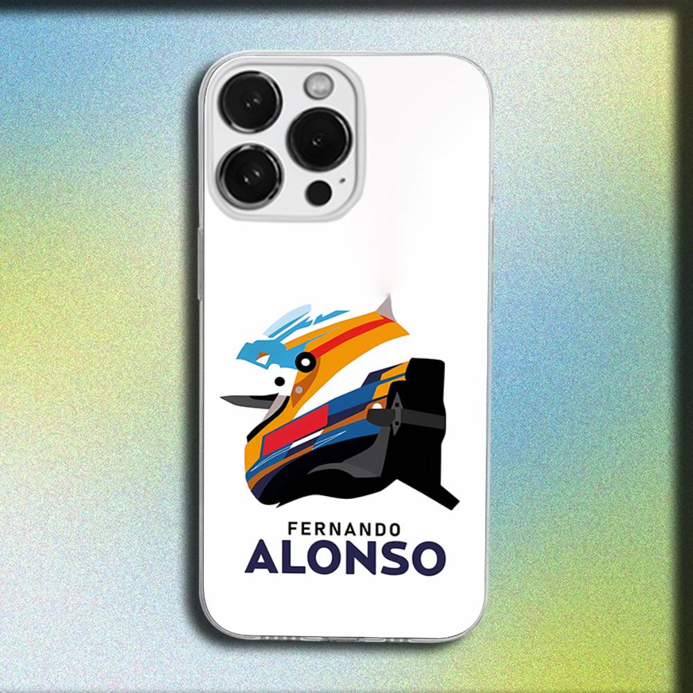 

14 F-Фернандо Алонсо Чехол для телефона для iPhone 16,15,14,13,12,11 Plus,Pro,Max,XR,XS,Plus,SE,Mini Прозрачный Мягкий Чехол iPhoneXSMAX