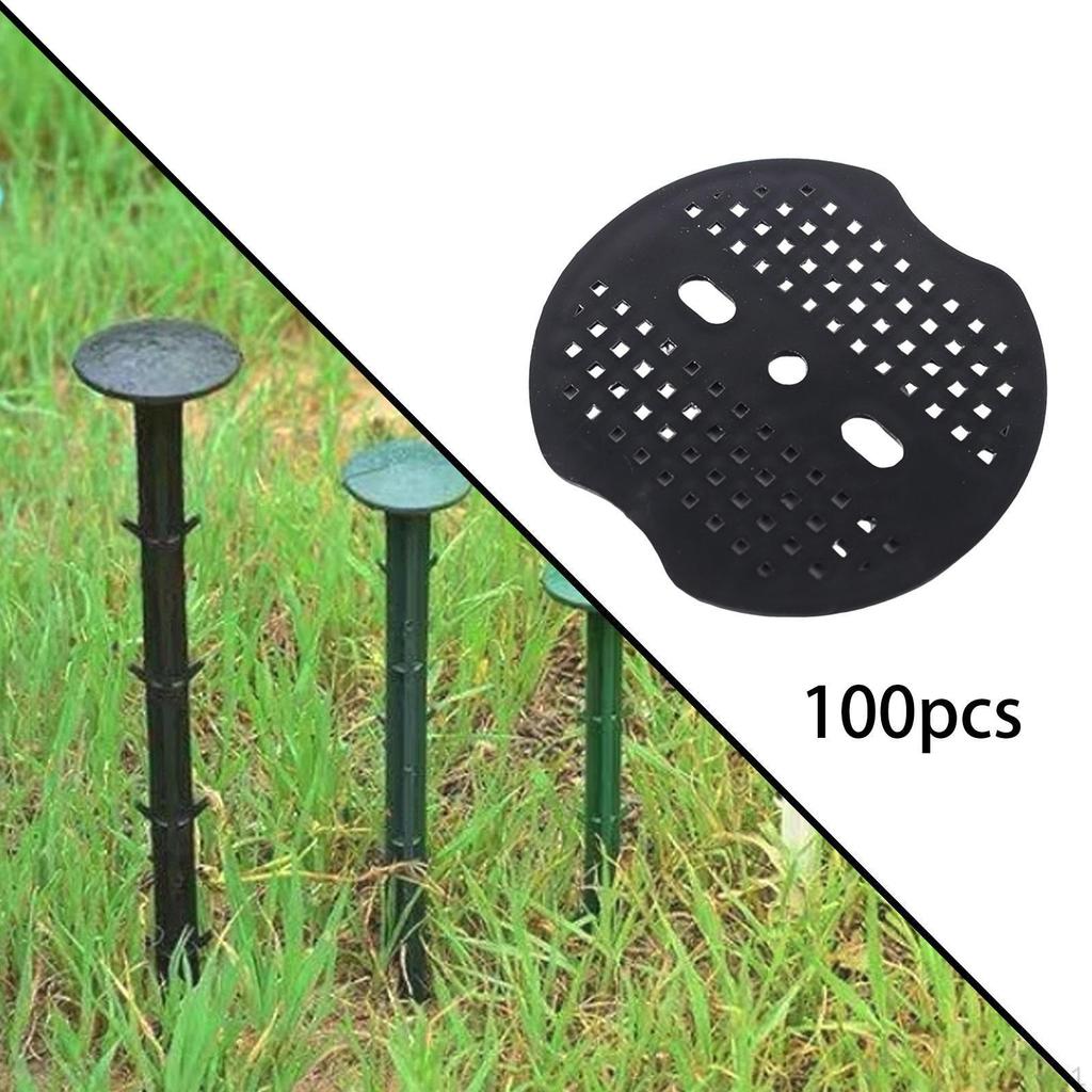 Garden Clamp Damper Discs, Landscape Stakes, Seals, Yard Pins, Lawn Fixing Pads, Barrier ,