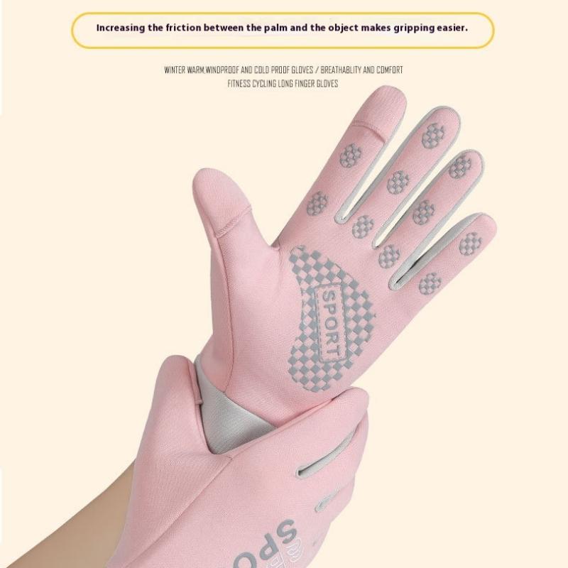 Autumn Winter Outdoor Cycling Gloves Gym Fitness Sports Running Warm Touch Screen Nonslip Gloves Motorcycle Gloves