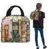 Borsa Termica Pranzo Floreale per Libri e Fiori per Donne Bambini Scatole per Alimenti a Prova di Perdite Borsa Termica Pranzo Borsa a Tote