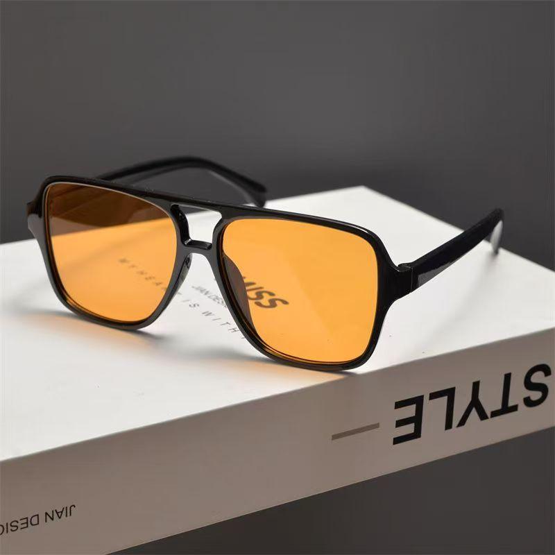 New Classic Brand Double Bridge Sunglasses For Men Women Vintage Oversized Goggle Fashion Driving Eyewear Uv400