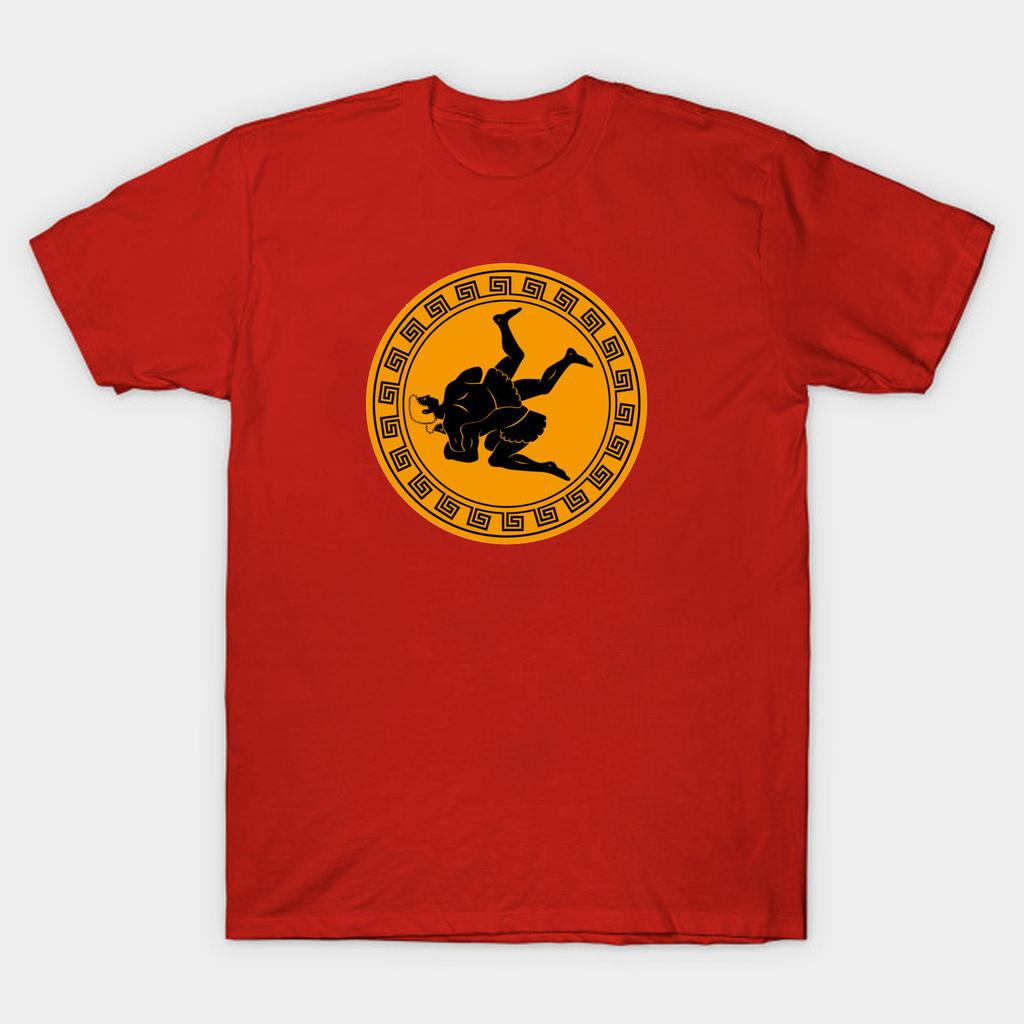 T-shirt Retrò Cerchio Wrestling Greco-Romano. T-shirt Estiva in Cotone a Manica Corta Girocollo da Uomo Regalo Nuova S-3XL