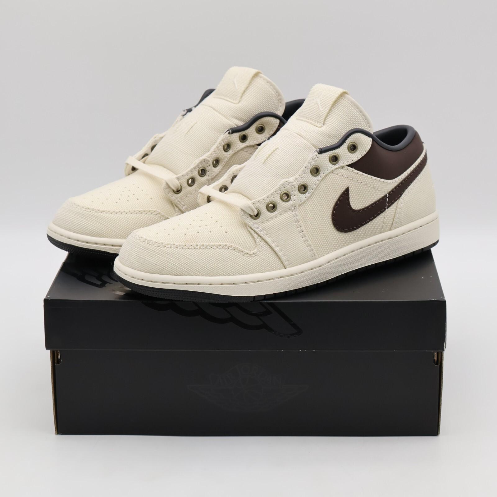 IB8058-110 Nike Air Jordan 1 Low PRM Бледно-слоновая кость (Мужской) 7.5
