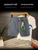 Men's Retro Summer Loose Fit Denim Work Shorts