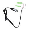 USB-Batterie-Eliminator-Leitung USB 5V 2A auf 2x1,5V LR03 Dummy-Batterie Stromkabel für Fernbedienungsspielzeug Thermometer