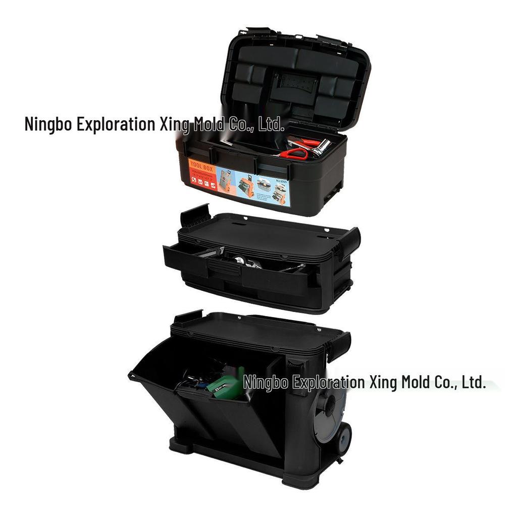 Multi-Layer Mobile Tool Cart with Drawer and Wheels for Repair & Hardware Storage