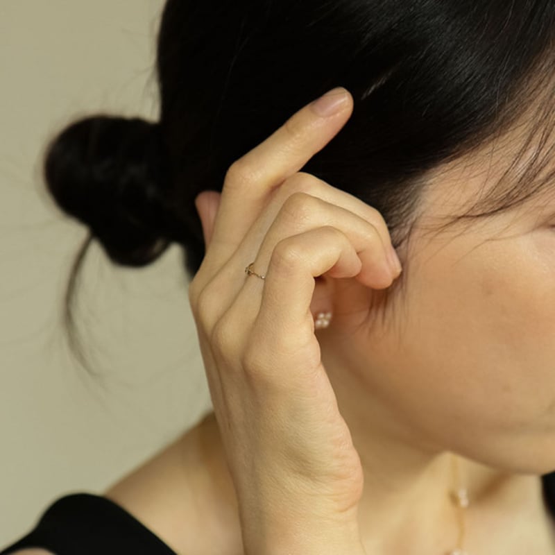 UNI.J Round Cutting 14k Gold Ring Ir265