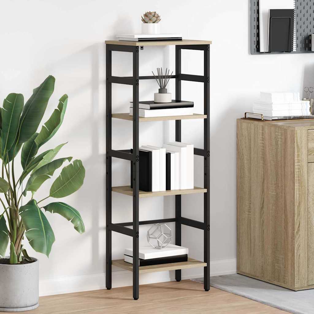 Bookshelf Sonoma Oak 40 X 29.5 X 115 Cm Particleboard
