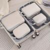 4Pcs Space-saving Travel Compression Packing Cubes Bag 4 Size Travel Bag Luggage Storage Bag  Drawer