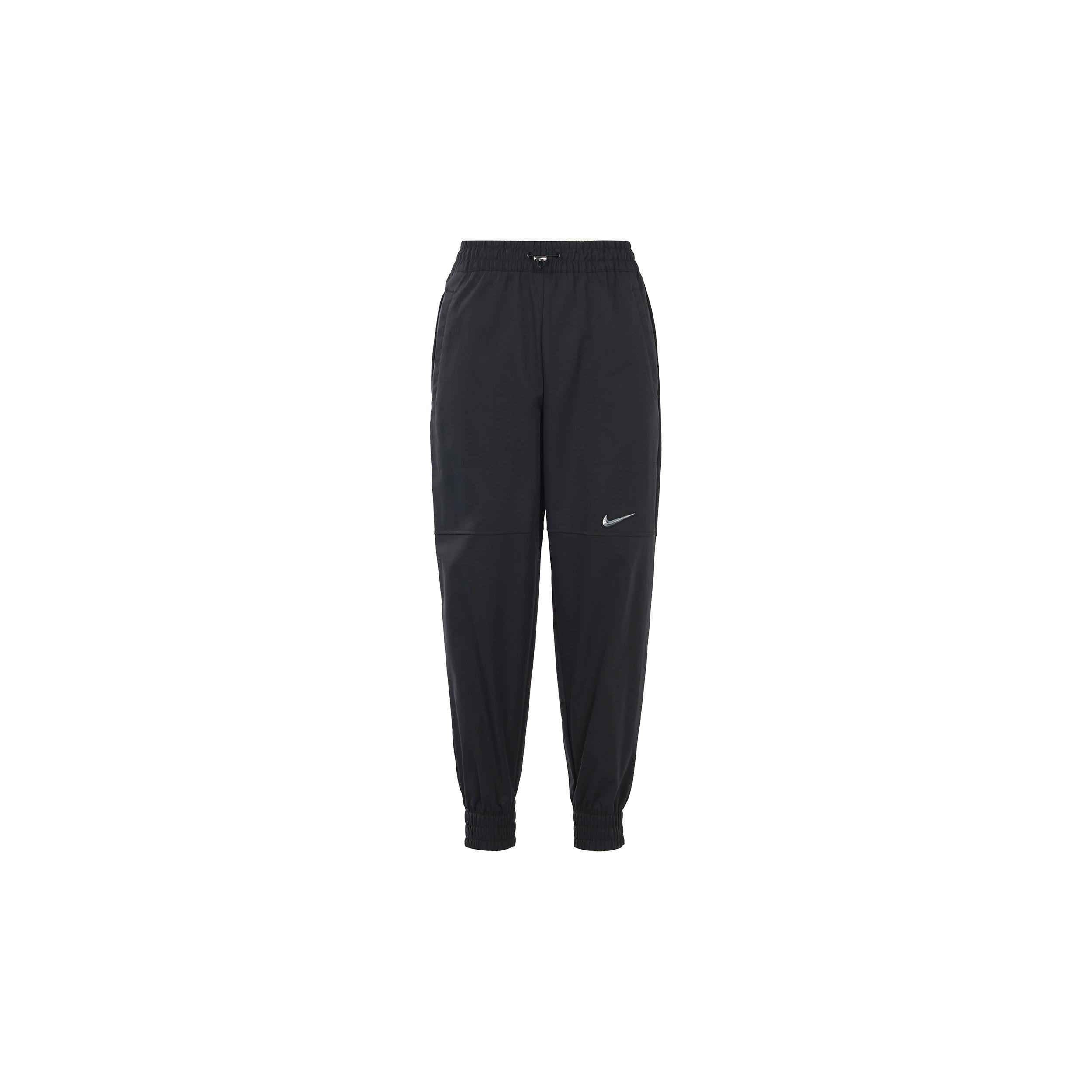 (WMNS) Nike Sportswear Swoosh 3D Logo Woven Sports Pants/Trousers/Joggers Autumn Black Women s CZ8910-010 S
