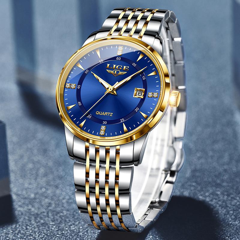 New Gold Watch Women Watches Ladies Creative Steel Women's Bracelet Watches Fashion Waterproof Chronograph Relogio Feminino