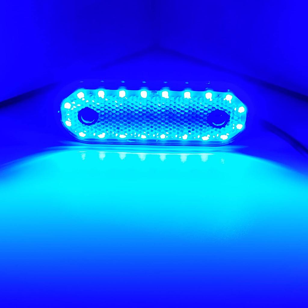 Aoling Truck Side Marker LED, Side Marker 24V Blue Vehicle