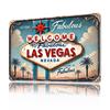 Las Vegas Retro Style Wall Art SignUnique EasytoHang Decor for Bedroom Kitchen Dining Room Bar  Durable Iron for Home