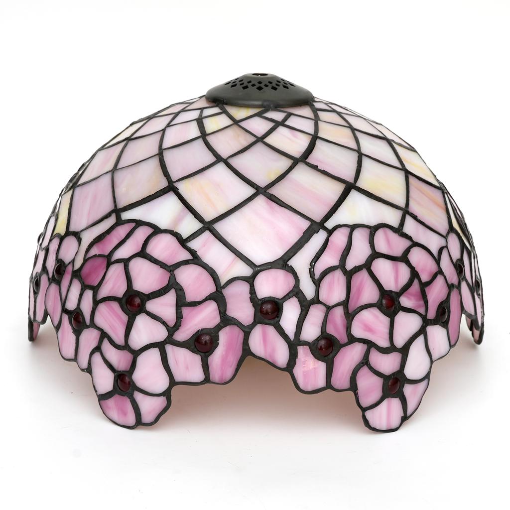 Scandinavian lampshade Stained glass cherry blossoms style Replacement 12" 30CM Handmade retro lampshade Easy replacement