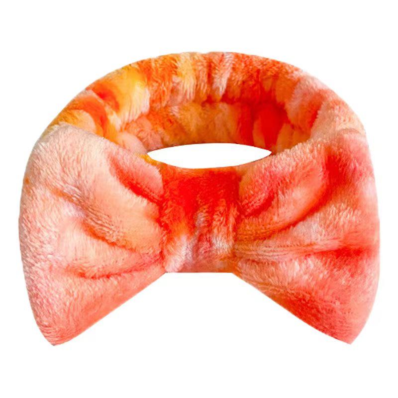 

Градиентная повязка на голову с бантом тай-дай для умывания лица и СПА для женщин