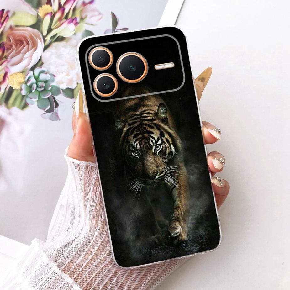 For Honor Power 2 5G Case SER-AN00 Luxury Girl Peacock Painted Cover Soft Slim Phone Case For Honor Power Power2 5G Fundas Coque