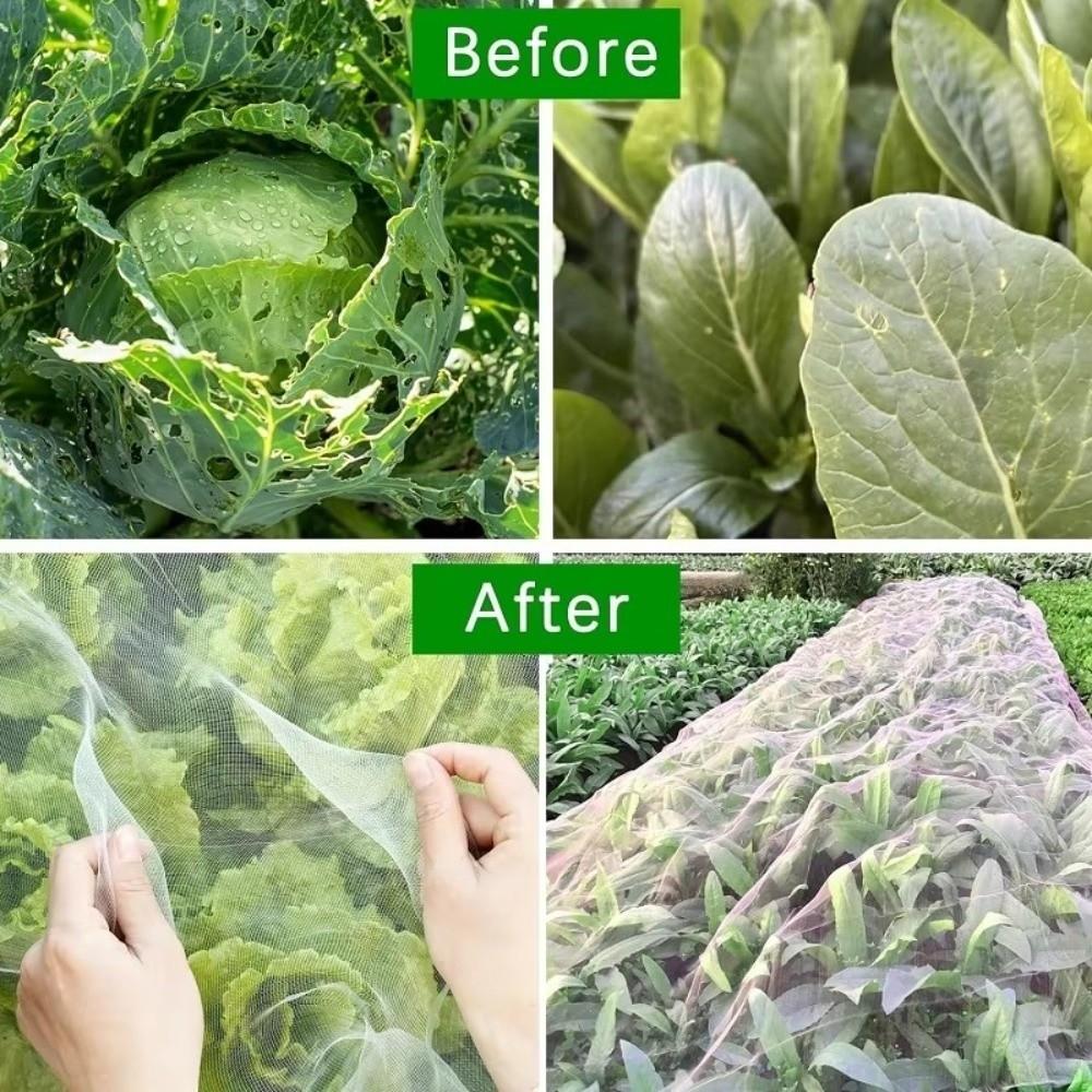 PE Garden Insect Net Transparent Greenhouse Pest Barrier Plant Protection Netting Vegetable Garden