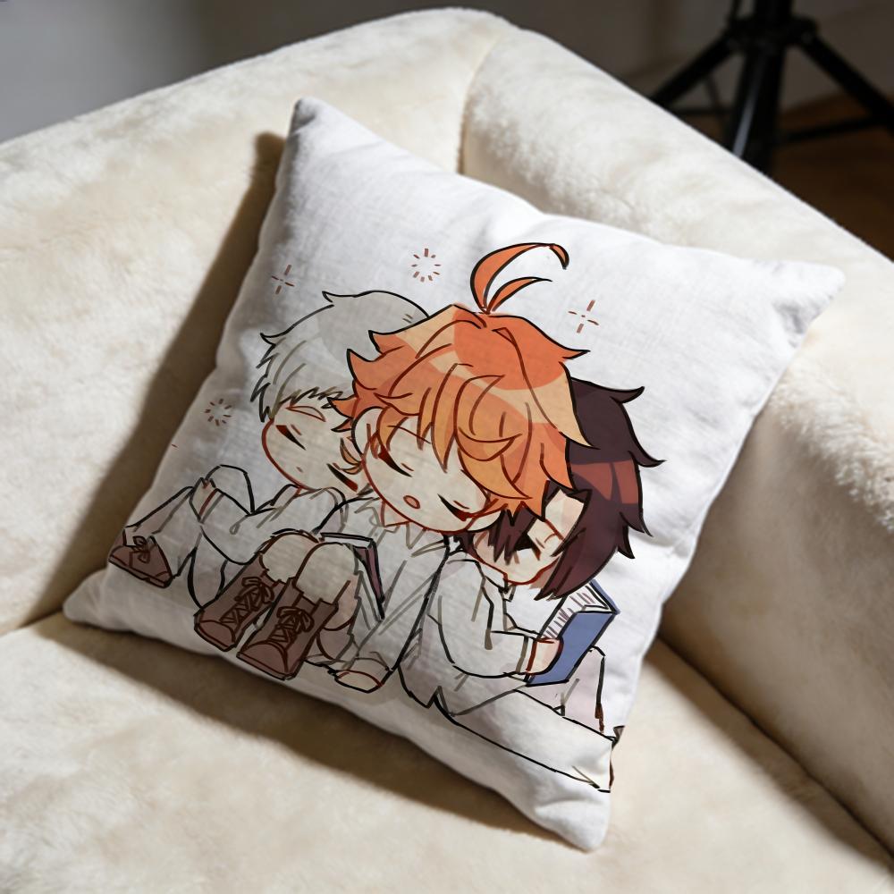 Stylish TTHE PROMISED NEVERLANDED Cushion Cover Soft Decorative Pillow Case Suitable for Bedroom Sofa Car Travel Use