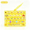 Candy Color 26 Key Fidget Keyboard Keychain Cartoon Animal Stress Relief Keycap Clicker Hand Relax Toy Bag Pendant Party Favor