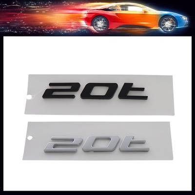 ABS 3D Premium 20T 20 t para Coche Guardabarros Maletero Capó Trasero Calcomanía Emblema Insignia Pegatina