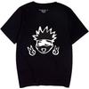 Droomdy AnatuM Jujutsu Kaisen Shirt, Japanese Anime Short Sleeve Printed Unisex T-Shirt Black