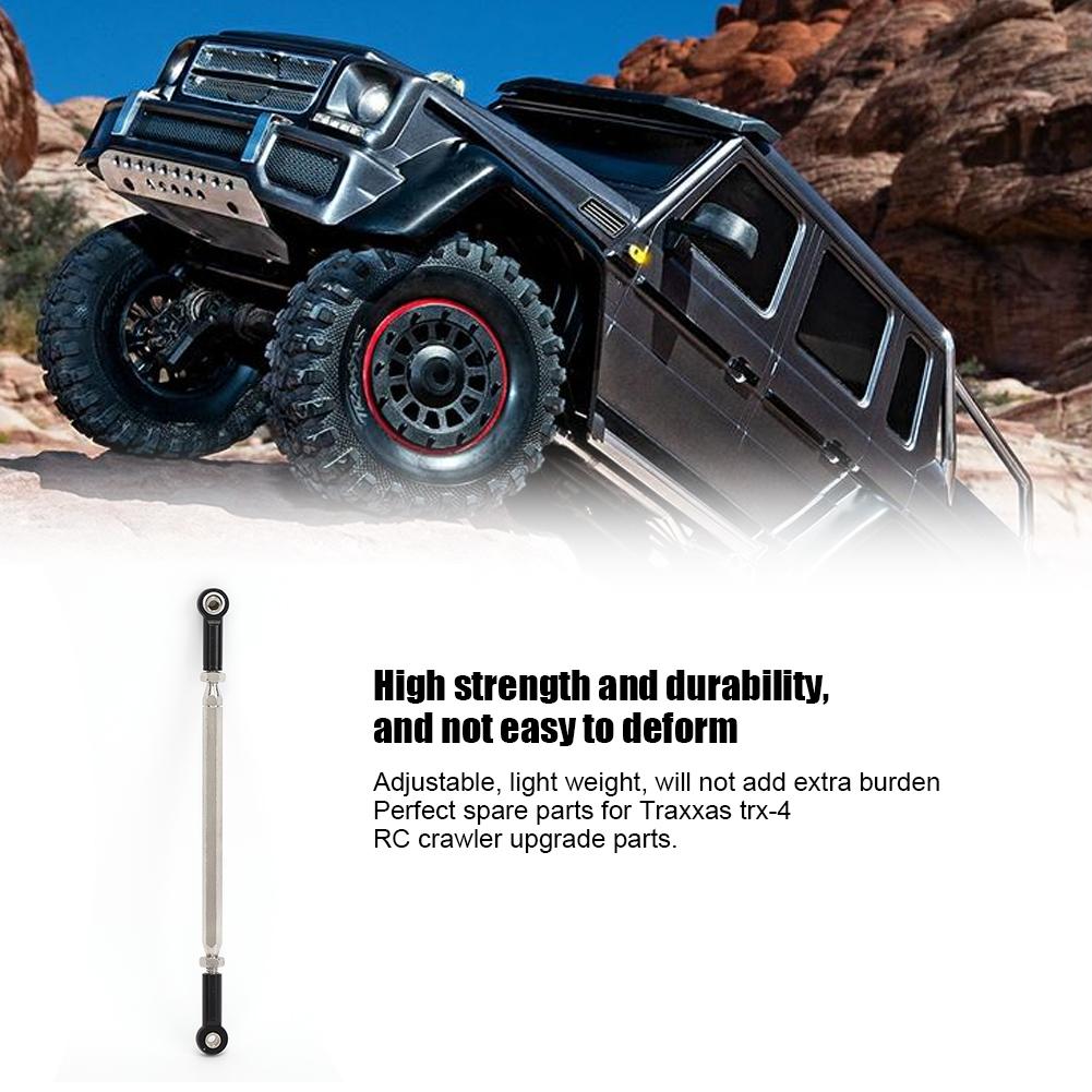 Professional Steering Link Set RC Spare Parts for Traxxas Trx 4 RC CrawlerBlack 8245BL