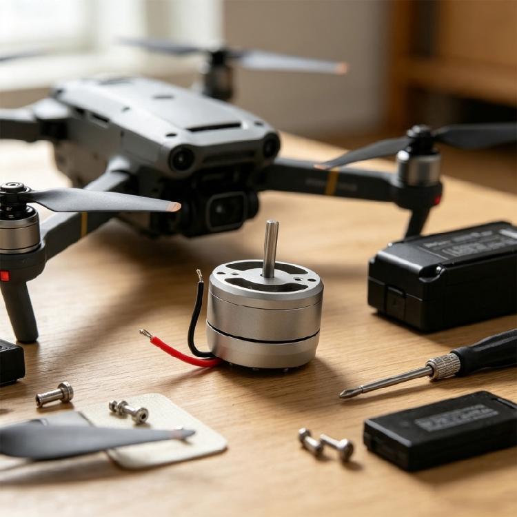 Drones Spare Replacement Motor Compatible for Spark, 1504S Metal Housing Part for Maintenance Repair Tasks