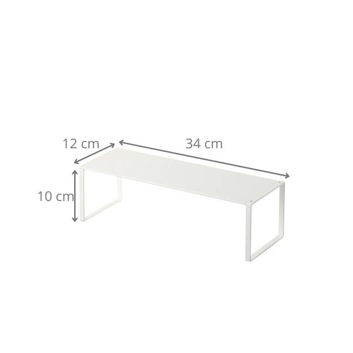 Range-chaussures - YAMAZAKI - 2572 - Métal blanc - 3 étagères - Extensible