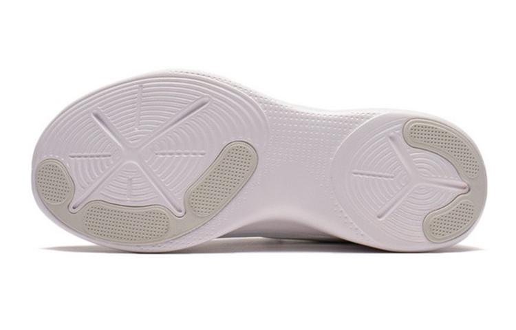 Li Ning YOUNG Slip Resistant Cushioning Abrasion Resistant Breathable Low top Kids Lifestyle Shoes White Unisex YKCS046-3
