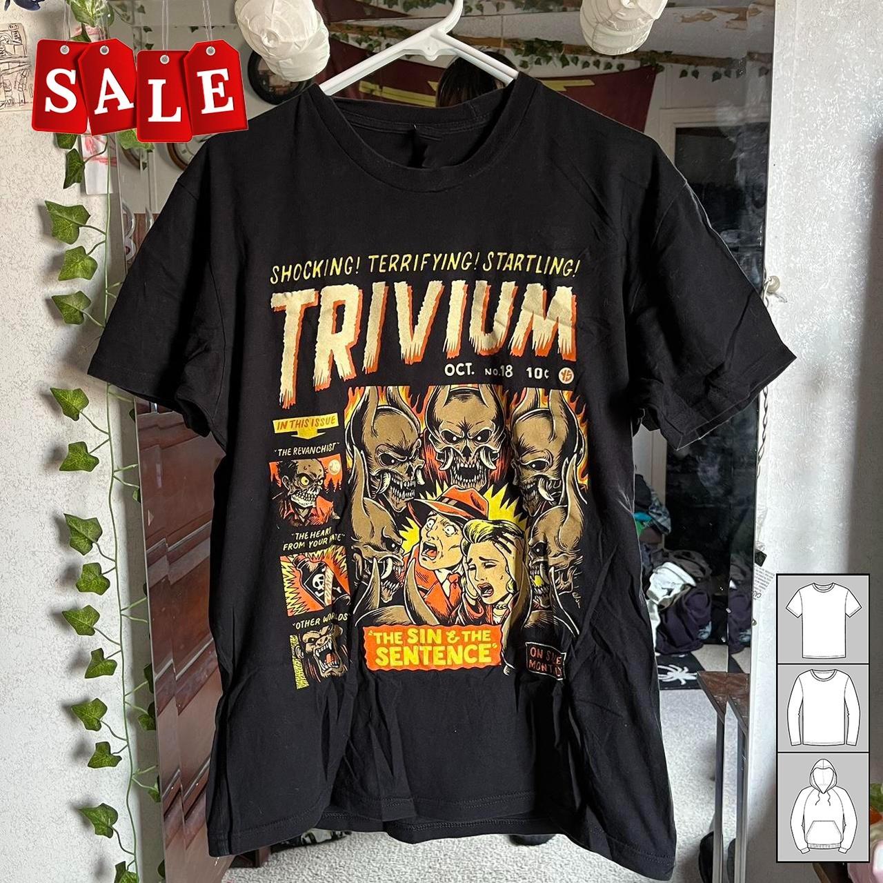 New Trivium the sin and the sentence Gift For Fan Unisex S-5XL Shirt AL77 XXL