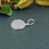 Round Cabochon Moonstone Pendant Solid 925 Sterling Silver Gemstone Pendant without Chain Jewelry For Women or Girls - 2.32 Gms