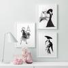 Poster und Drucke für Mädchenzimmer-Dekoration, moderne Mode, Leinwandgemälde für Innenräume, Figuren-Wand-Kunstdrucke, Bild ohne Rahmen