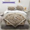 EmbossedAllianceTotem Pattern Bedding Quilt Set Quilt Cover Pillowcase Home Decoration Birthday Gift (1 * Duvet Cover + 2 * Pillowcase, Without Core)