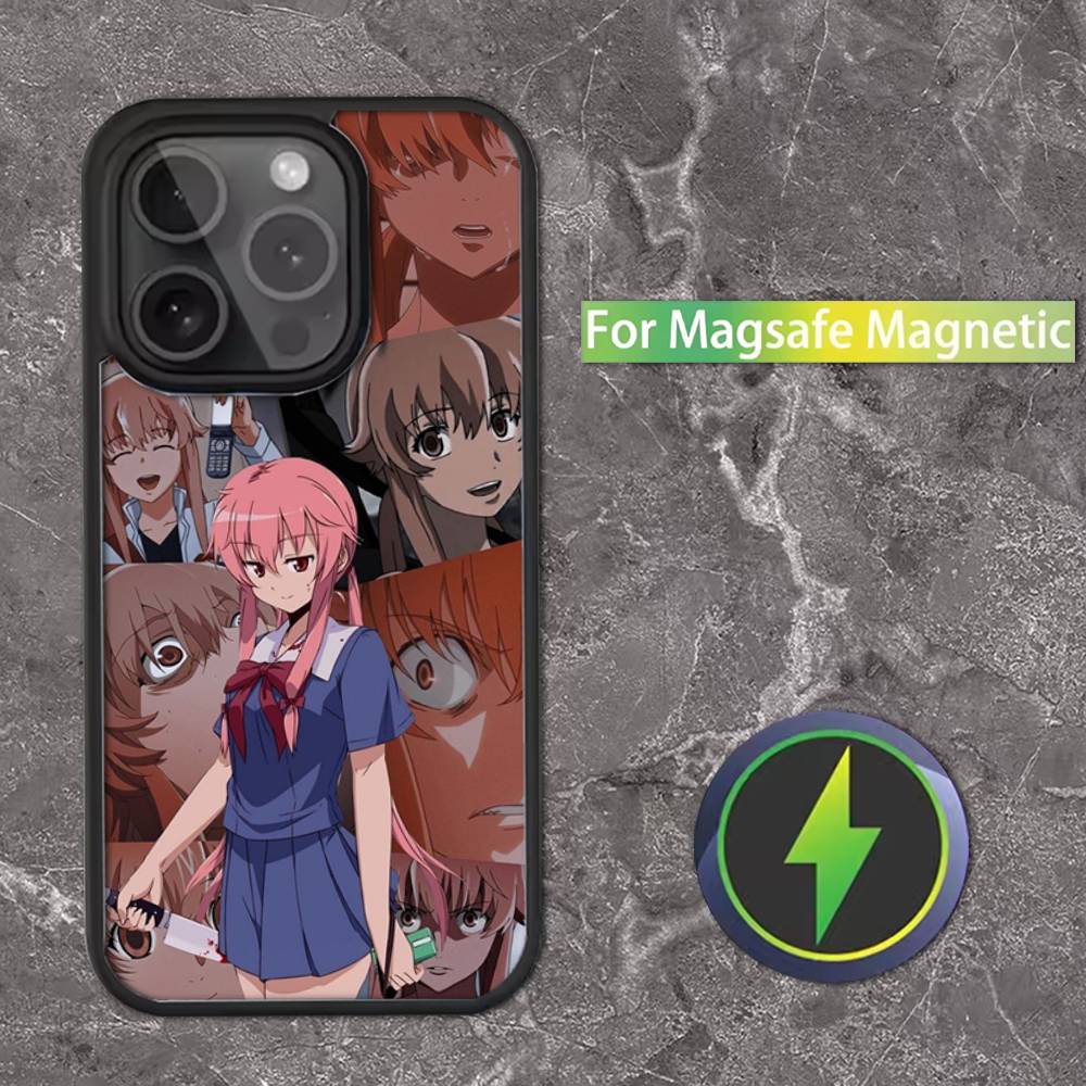

Anime Mirai Nikki Phone Case For iPhone 17,16,15,14,13,12,11,Pro,Max,Plus,Mini,SE Magsafe Magnetic Wireless Charging iPhone15pro