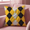 Argyle Texture Cushion Cover MultiScene Pillow Cover for Home  Car  Reversible Soft  Durable for Daily Use