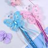 Butterfly Magic Stick Princess Cosplay Props Little Girl Character Costume Accessory for Children Girl Kindergarten