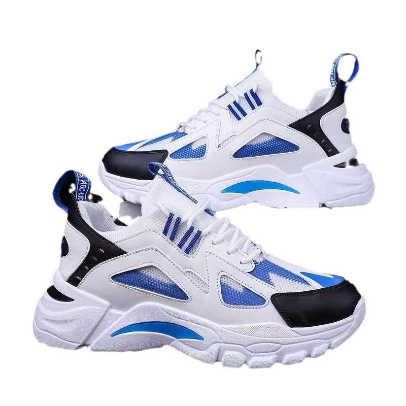 New Fashion Breathable Casual Shoes Comfortable Sports Shoes Versatile Running Shoes Men's Thick-soled Dad Shoes